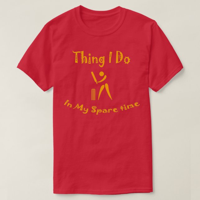Camiseta Cosas que hago en mi regalo divertido de Cricket d (Diseño del anverso)