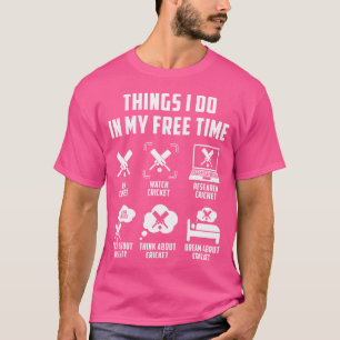 Camiseta Cosas Que Hago En Mi Reloj De Tiempo Libre Pensar