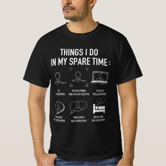 Camiseta Cosas Que Hago En Mi Tema De Rollercoasters De Tie