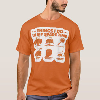Camiseta Cosas Que Hago En Mi Tiempo De Reparación, Agricul