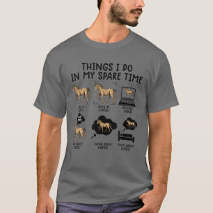 Camiseta Cosas Que Hago En Mi Tiempo De Reparación Caballo 