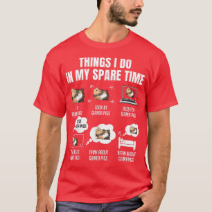 Camiseta Cosas Que Hago En Mi Tiempo De Reparación Cerdos D