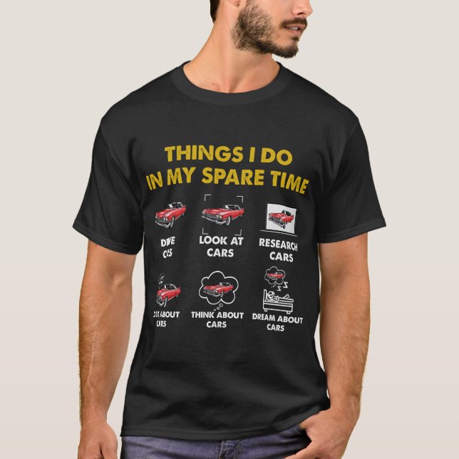 Camiseta Cosas Que Hago En Mi Tiempo De Reparación Funny Ca (Anverso)