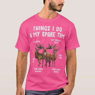 Camiseta Cosas Que Hago En Mi Tiempo De Reparación Ir A Caz