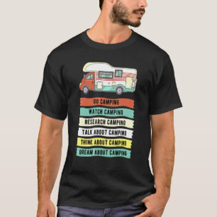 Camiseta Cosas Que Hago En Mi Tiempo De Reserva Camping Par