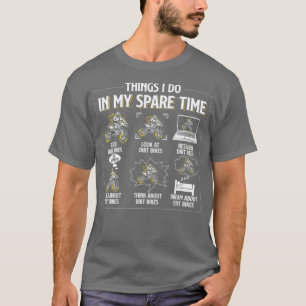 Camiseta Cosas Que Hago En Mi Tiempo De Reserva Guay Motocr