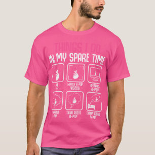 Camiseta Cosas Que Hago En Mi Tiempo De Reserva Música Kpop