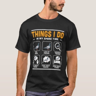 Camiseta Cosas Que Hago En Mi Tiempo De Retiro De La Mirado
