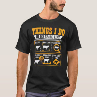 Camiseta Cosas Que Hago En Mi Tiempo Libre Agricultor De Va