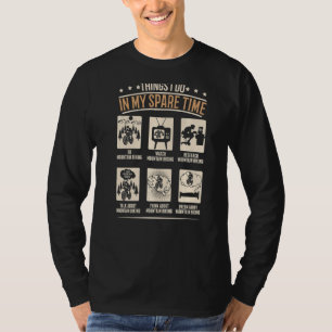Camiseta Cosas Que Hago En Mi Tiempo Libre Bicicleta Montañ