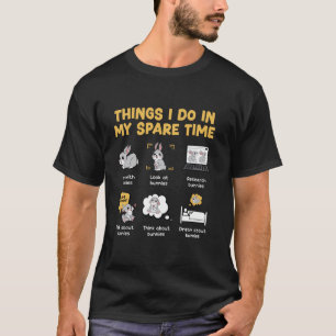 Camiseta Cosas que hago en mi tiempo libre Bunny Rabbit