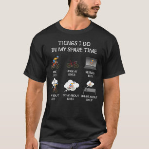 Camiseta Cosas que hago en mi tiempo libre Ciclismo en bici