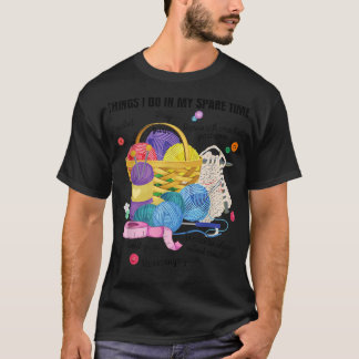 Camiseta Cosas que hago en mi tiempo libre Crochet Lovers A