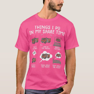 Camiseta Cosas que hago en mi tiempo libre Divertido camión