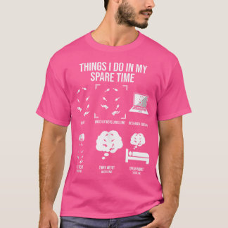 Camiseta Cosas que hago en mi tiempo libre divertido malaba