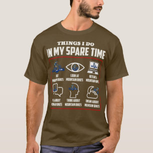 Camiseta Cosas Que Hago En Mi Tiempo Libre En Bicicleta De 