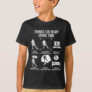 Camiseta Cosas que hago en mi tiempo libre esquí de fondo