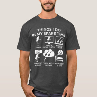 Camiseta Cosas que hago en mi tiempo libre - Guitarras