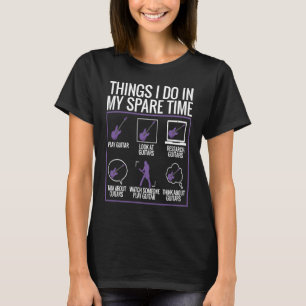 Camiseta Cosas que hago en mi tiempo libre Guitarrista  Gui