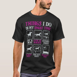 Camiseta Cosas que hago en mi tiempo libre Jinetes de cabal