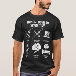 Camiseta Cosas que hago en mi tiempo libre  Larping diverti