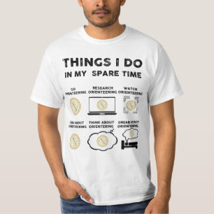 Camiseta cosas que hago en mi tiempo libre orientando
