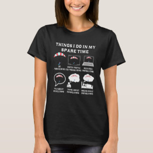 Camiseta Cosas que hago en mi tiempo libre Parapente Vuelo