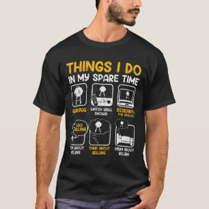 Camiseta Cosas que hago en mi tiempo libre - Parrillada