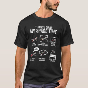 Camiseta Cosas que hago en mi tiempo libre Piloto de Enamor