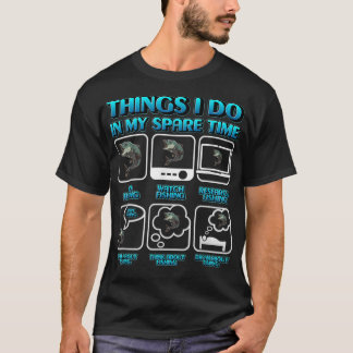 Camiseta Cosas que Hago en mi Tiempo Libre Ropa Divertida d