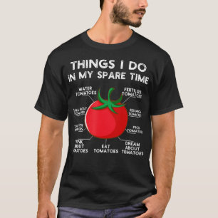 Camiseta Cosas que hago en mi tiempo libre Tomates Verdura