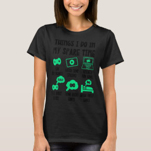 Camiseta Cosas Que Hago En Mi Tiempo Libre, Videoga De Jueg