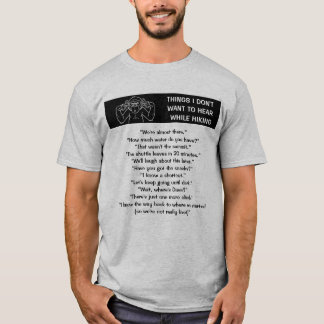 Camiseta Cosas que no quiero escuchar mientras hago senderi