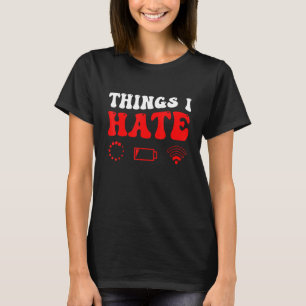 Camiseta Cosas Que Odio A Los Programadores Gamer