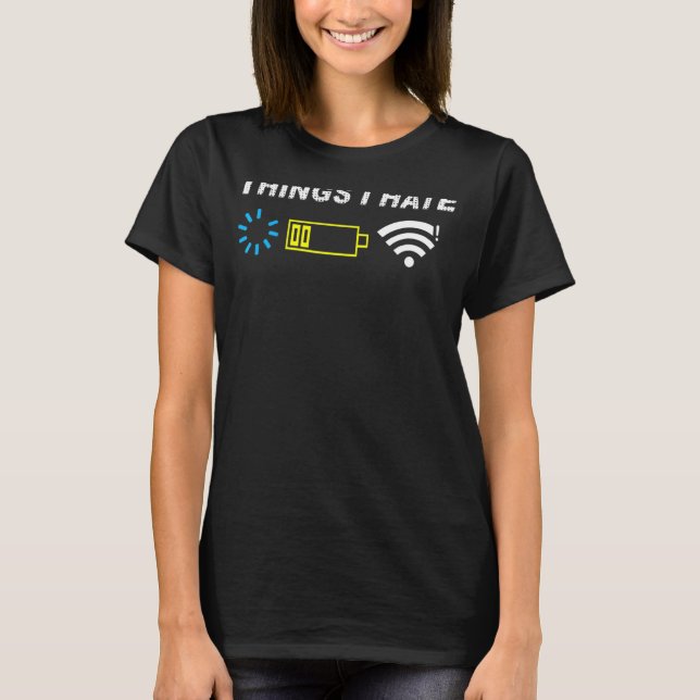 Camiseta Cosas Que Odio A Los Programadores Gamer Computado (Anverso)