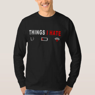 Camiseta Cosas Que Odio El Programador Envuelto Idea Divert