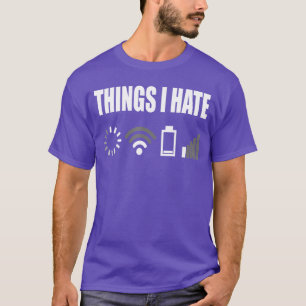 Camiseta Cosas que odio Programador Ropa Gamer Regalo diver