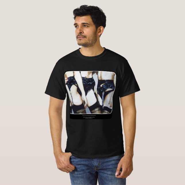 Camiseta "Cosas que pasan" Pintura en un (Anverso completo)