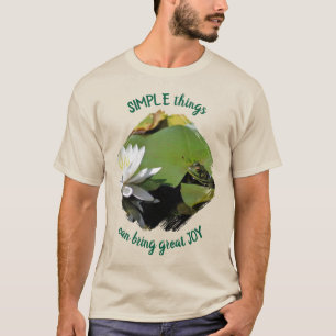 Camiseta Cosas Simples Rana Frase Inspiradora
