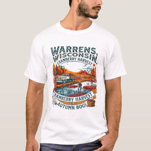 Camiseta Cosecha de arándanos de Warrens Wisconsin Otoño en