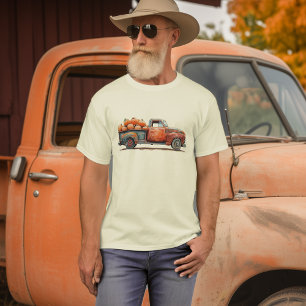 Camiseta Cosecha de calabaza de calabaza de camionetas de c