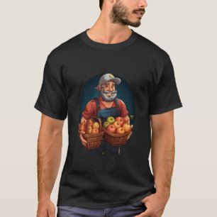 Camiseta Cosecha de granjas de frutas vegetales de grano