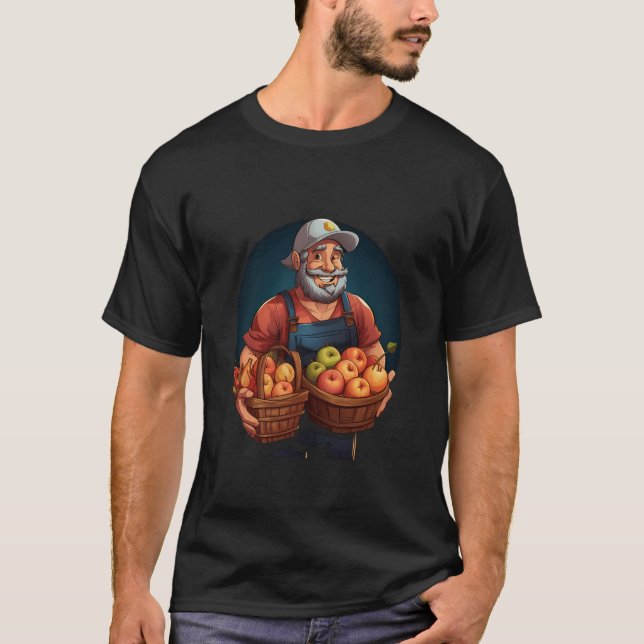 Camiseta Cosecha de granjas de frutas vegetales de grano (Anverso)