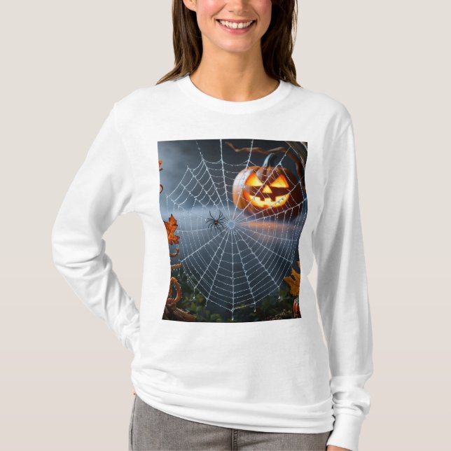 Camiseta Cosecha de Halloween" (Anverso)