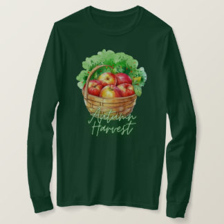 Camiseta Cosecha de otoño: manzanas en la huerta
