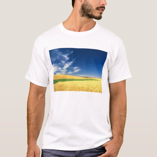 Camiseta Cosecha de trigo en el Palouse, en el este (Anverso)