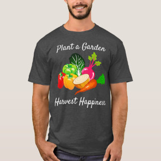 Camiseta Cosecha De Vegetales Jardín De La Camisas De Jardi