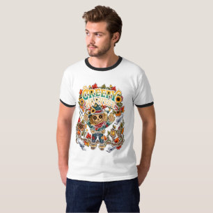 Camiseta Cosecha espeluznante de Halloween