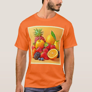 Camiseta Cosecha Fresca: Diseño de Cosecha de Frutas Vibran