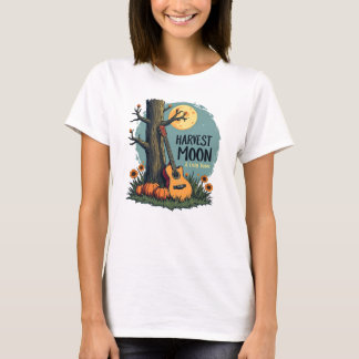 Camiseta Cosecha Luna y Tintes Acogedores - Guitarra de oto